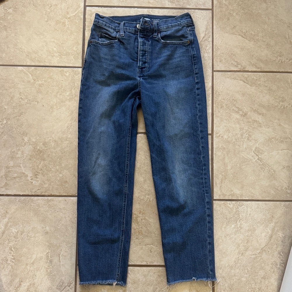 Old Navy Dark Blue Ankle Jeans